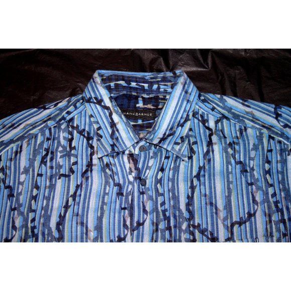 Jhane Barnes Mens Long Sleeve Button Front Shirt S - Picture 4 of 8